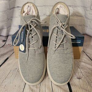 Baretraps Mens Gray Arch Support Cushioned Luca Round Toe Lace-up Athletic Sneak